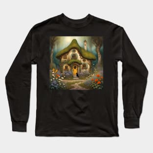 Magical Fairy Cottage In Fairy Land Long Sleeve T-Shirt